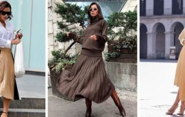 Fashionable pleated skirt for autumn 2023: current models, what to wear with