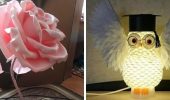 DIY lamp made from foamiran: ideas with photos, master class