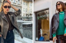 Как носить куртку-косуху осенью 2023 года: модные образы