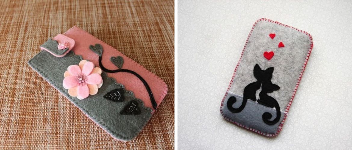 How to make a felt phone case with your own hands: a step-by-step master class