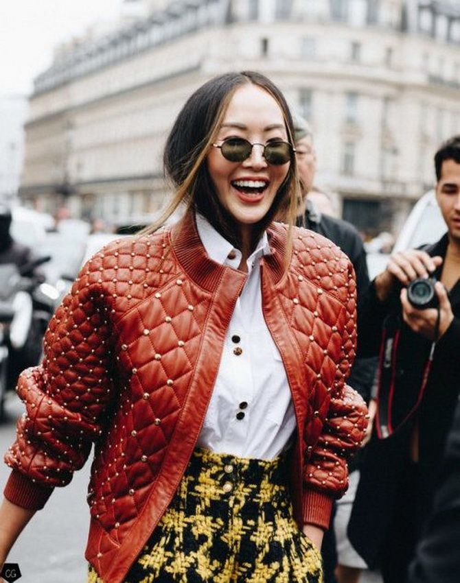 Как носить куртку-бомбер: стильные осенние образы для женщин 19