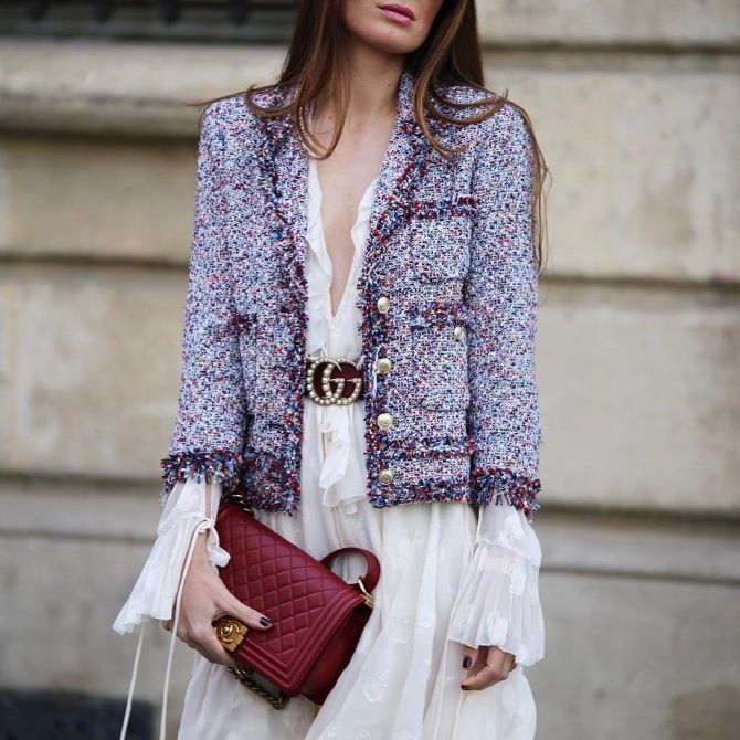 Chanel-Jacke: Wie und womit man eine Ikone des Stils und der Eleganz trägt 8