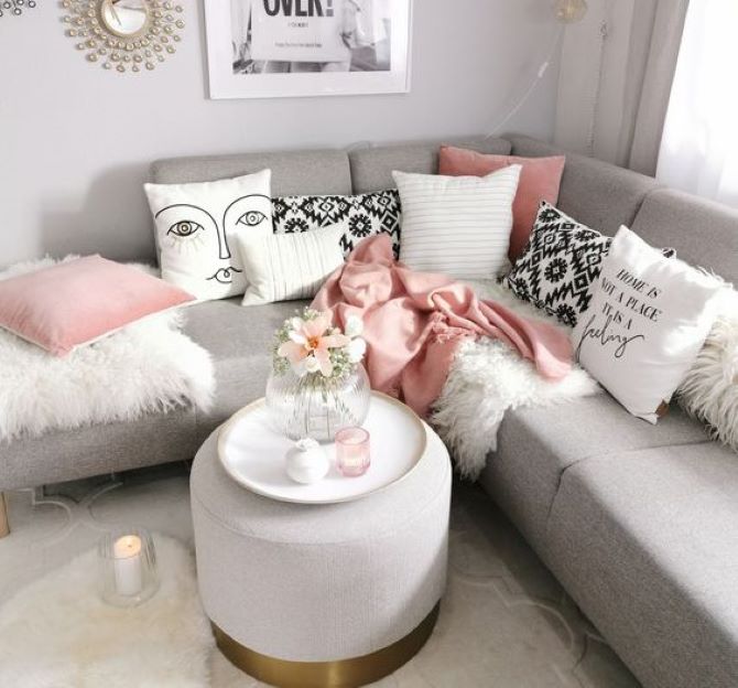 A cozy touch: how to decorate the interior with decorative pillows 9