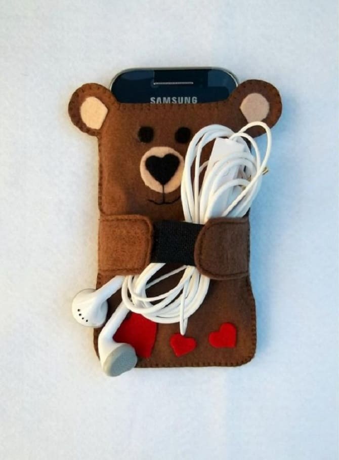 How to make a felt phone case with your own hands: a step-by-step master class 3