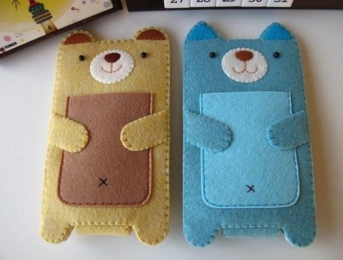 How to make a felt phone case with your own hands: a step-by-step master class 5