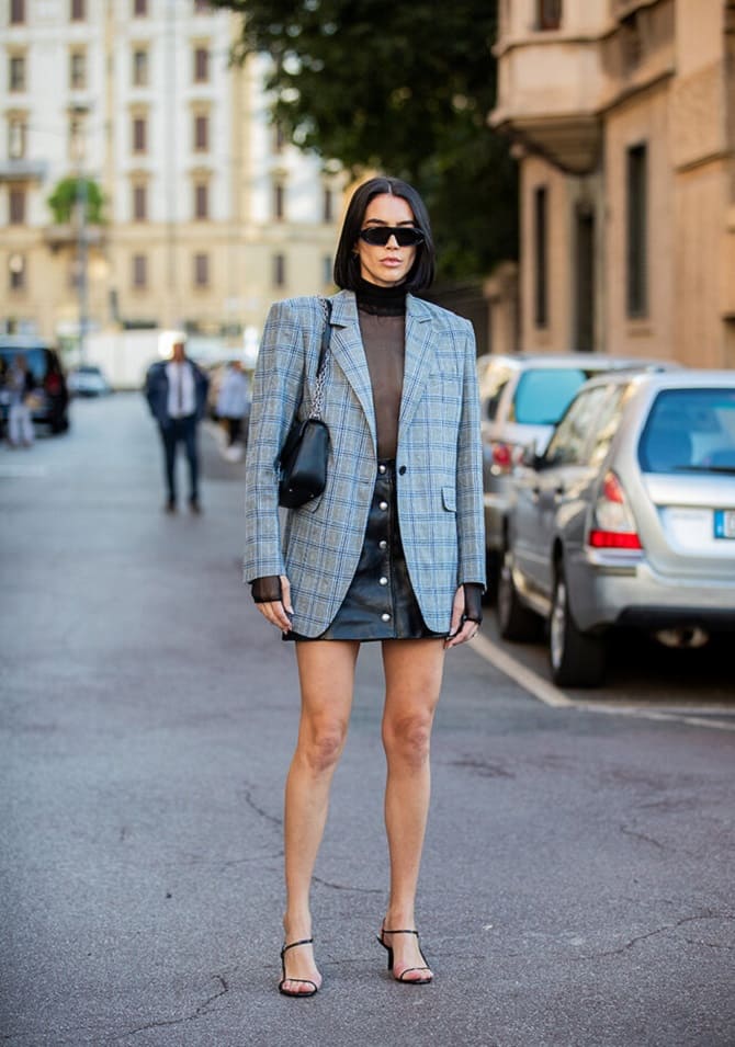 Fashionable women’s checkered jacket: current models for autumn 14