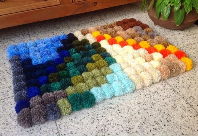 Do-it-yourself rugs for the house: ideas with photos 16