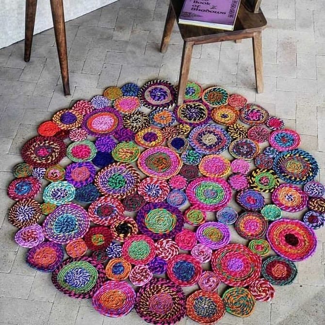 Do-it-yourself rugs for the house: ideas with photos 1