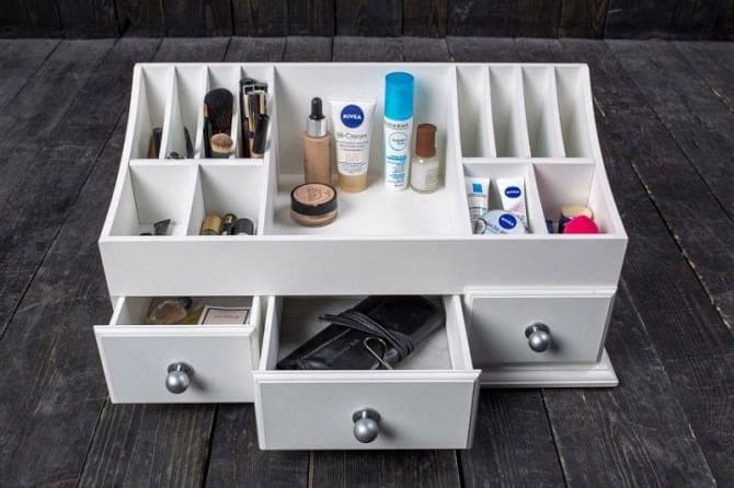 DIY cosmetics organizer: step-by-step master class 1