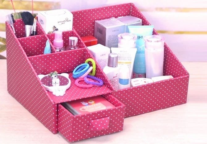 DIY cosmetics organizer: step-by-step master class 5