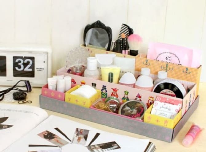 DIY cosmetics organizer: step-by-step master class 7