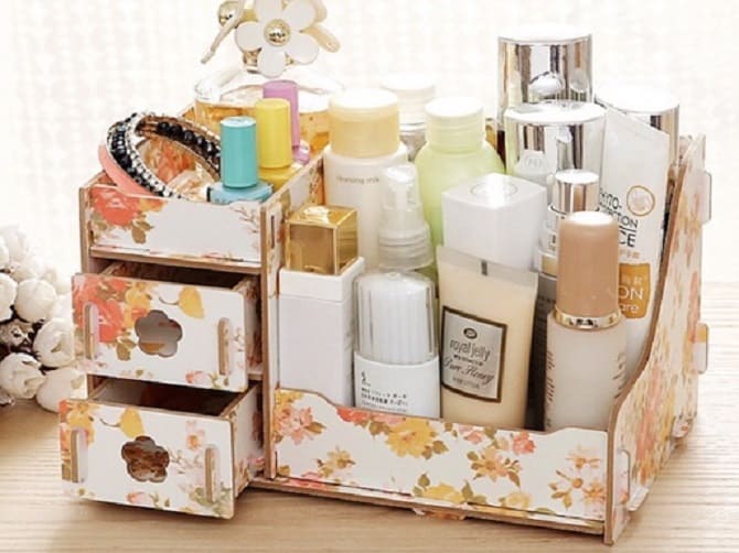 DIY cosmetics organizer: step-by-step master class 8