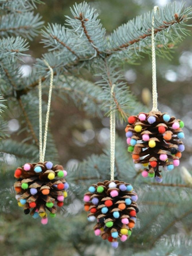 Pine cone crafts for kids: simple and creative ideas 5