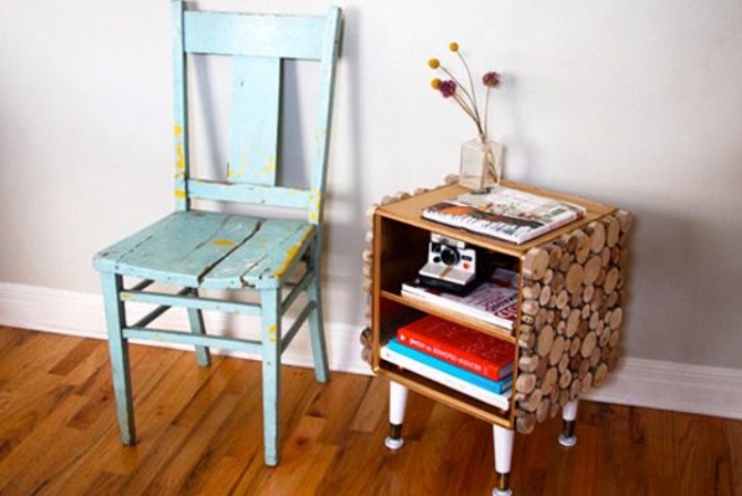 How to update a bedside table with your own hands: decor options with photos 4