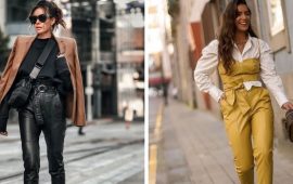 Leather trousers in the cold season: current models