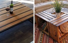 DIY coffee table: how to make, design options