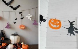 Making paper garlands for Halloween: step-by-step master classes (+ bonus video)