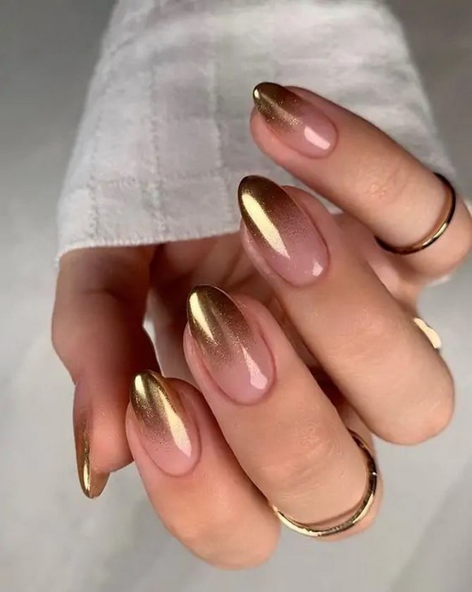 Latte nails 2023: fall manicure trend 21