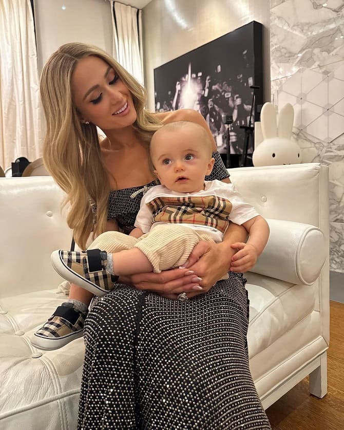 Paris Hilton responded to those who criticized her son for his big head 1