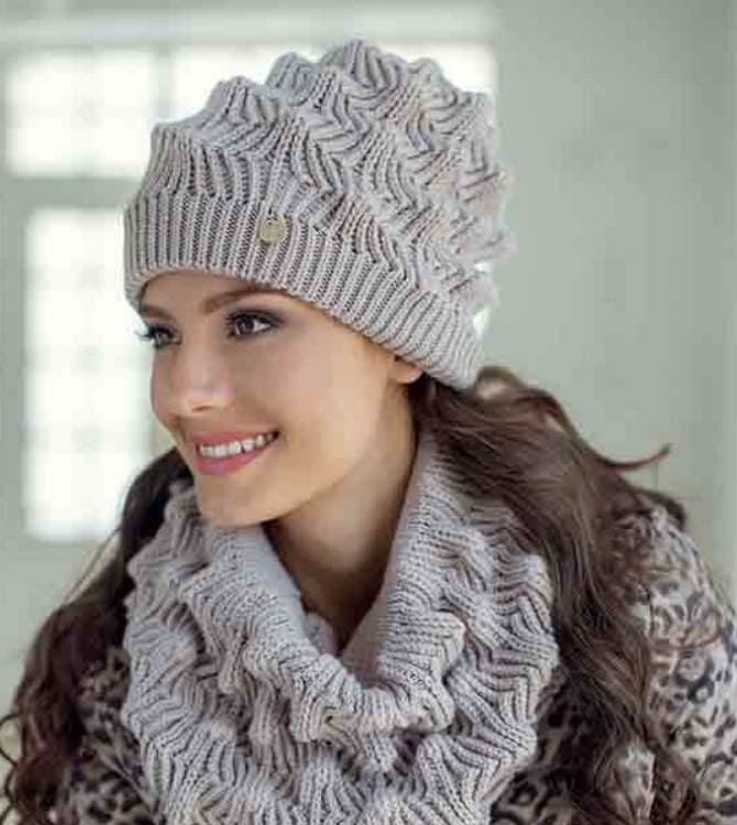 Fashionable knitted hats for winter 2023-2024: current models 11