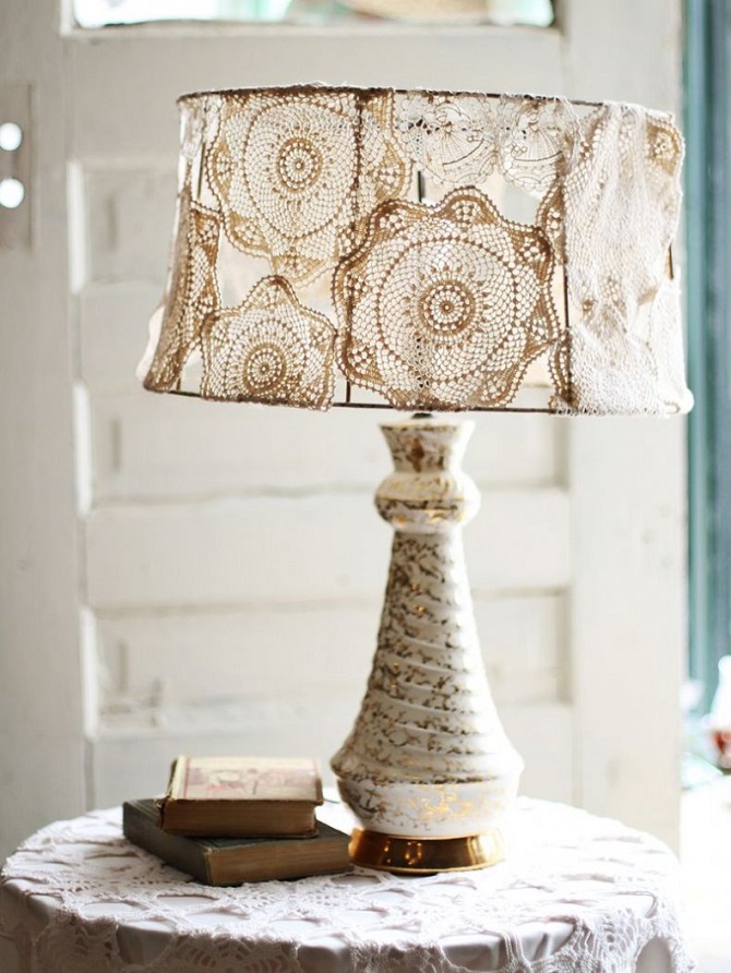 DIY fabric lampshade: decor ideas with photos 5