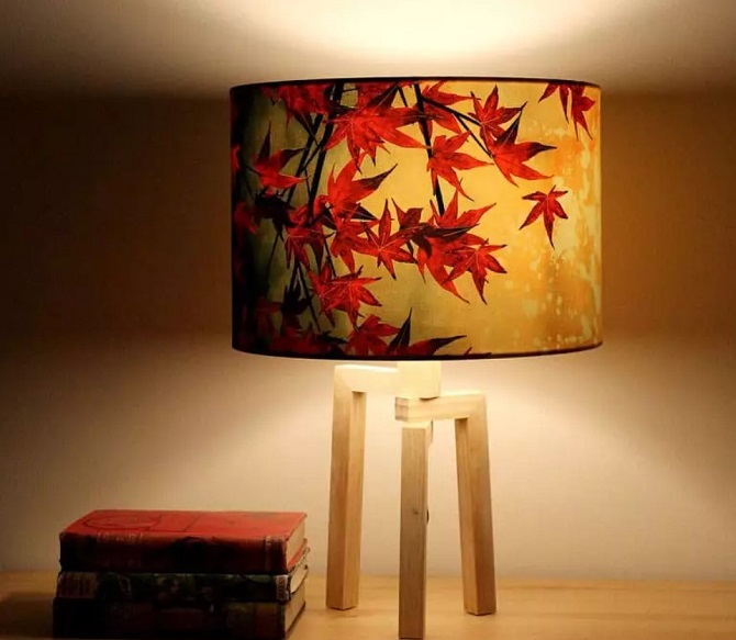 DIY fabric lampshade: decor ideas with photos 7