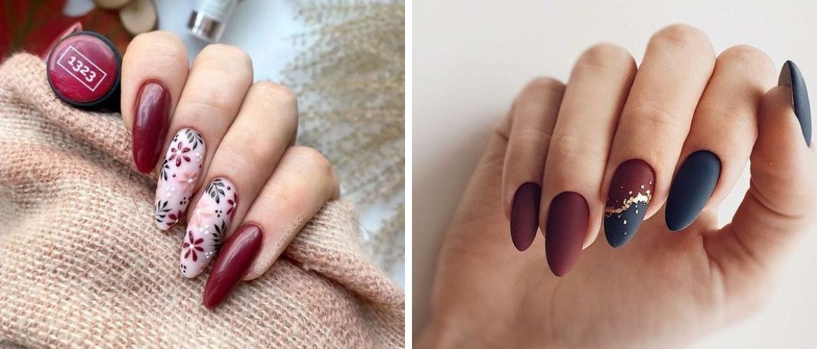 Burgundy manicure 2023: fashionable ideas with trendy colors