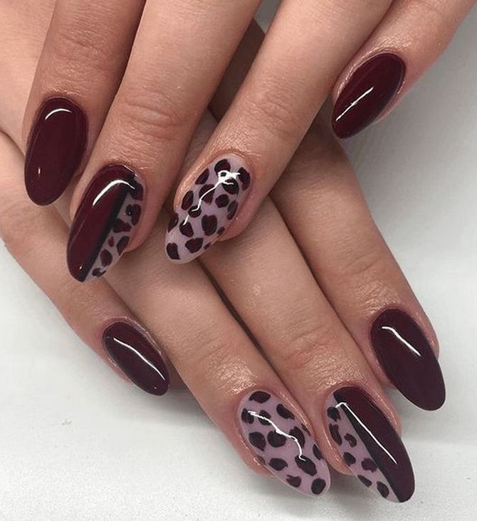 Burgundy manicure 2023: fashionable ideas with trendy colors 17