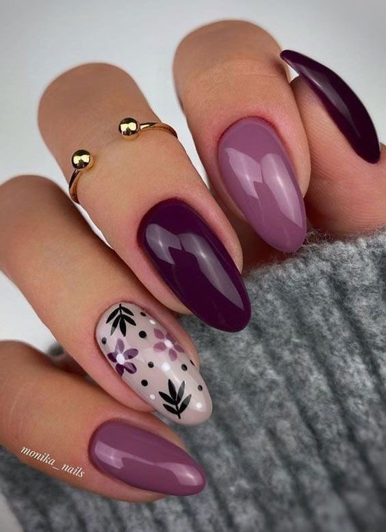 Burgundy manicure 2023: fashionable ideas with trendy colors 2