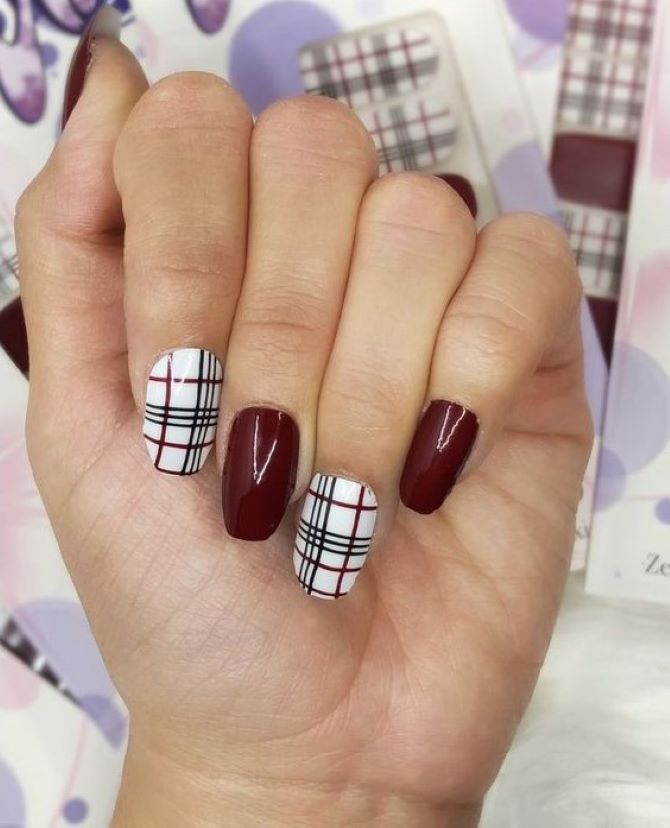 Burgundy manicure 2023: fashionable ideas with trendy colors 12