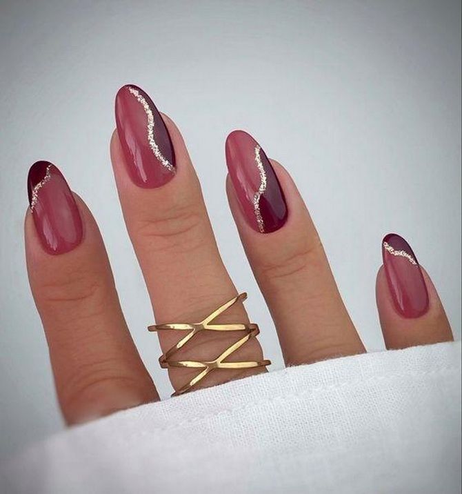 Burgundy manicure 2023: fashionable ideas with trendy colors 6
