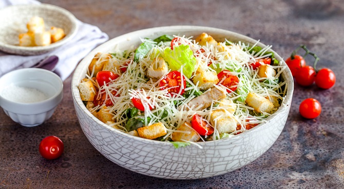 Caesar-Salat: originelle Variationen des Gerichts 2