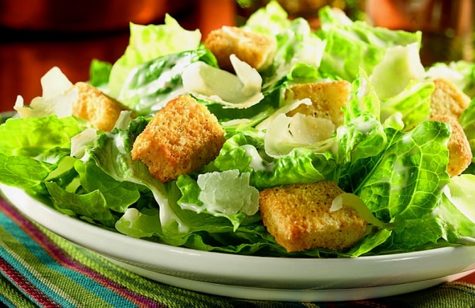Caesar-Salat: originelle Variationen des Gerichts 3