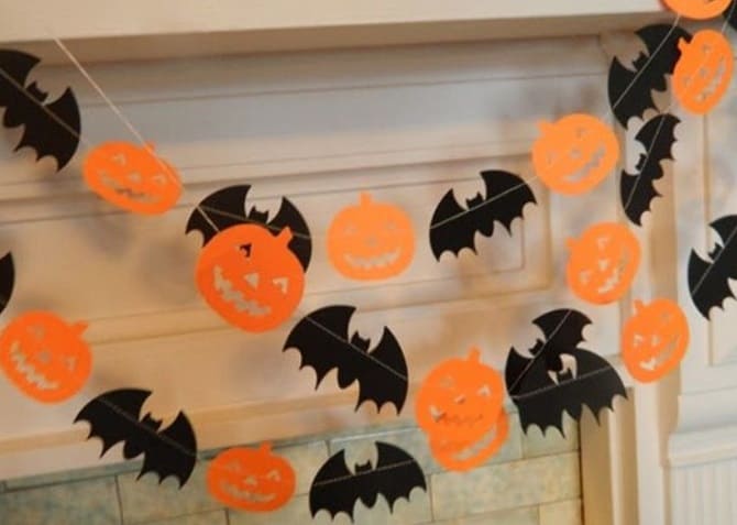 Making paper garlands for Halloween: step-by-step master classes (+ bonus video) 11