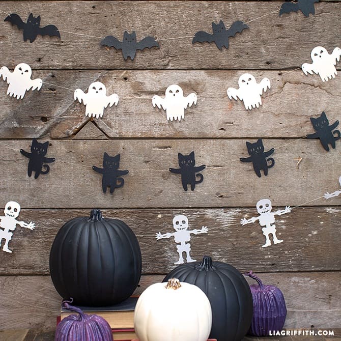 Making paper garlands for Halloween: step-by-step master classes (+ bonus video) 7