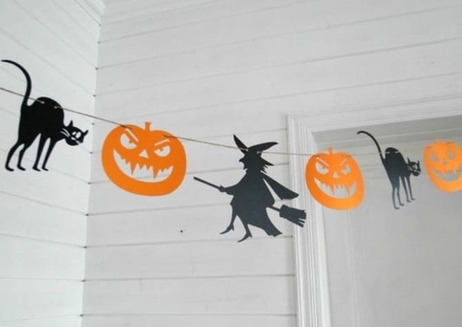 Making paper garlands for Halloween: step-by-step master classes (+ bonus video) 10