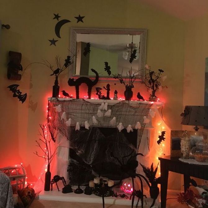 Как украсить дом на Хэллоуин: идеи декорирования комнат 2