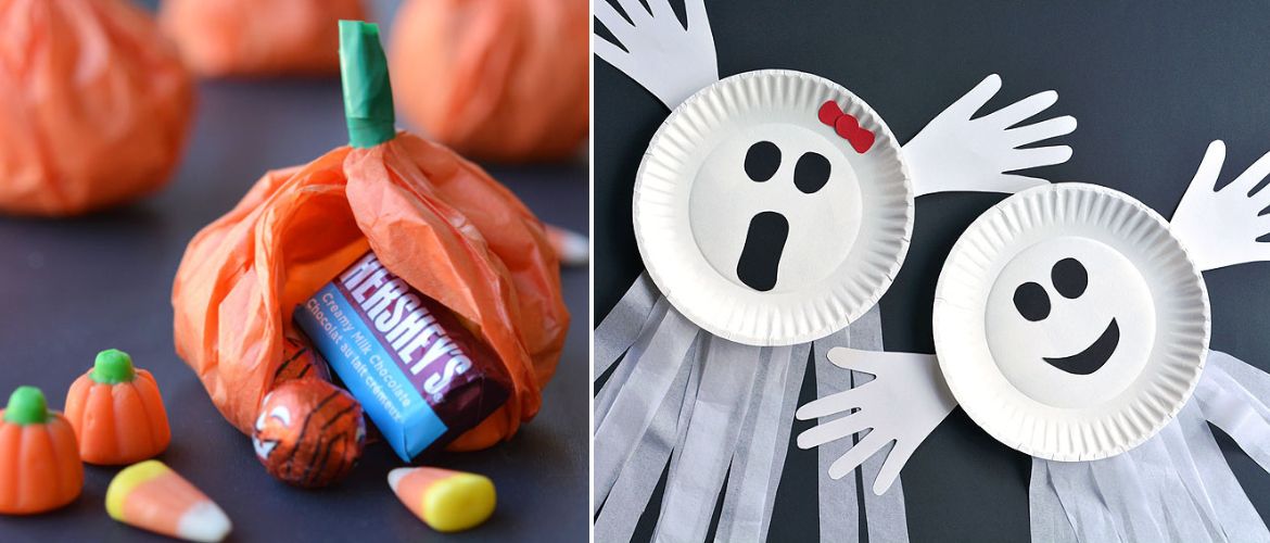 Children’s Halloween crafts with step-by-step master class