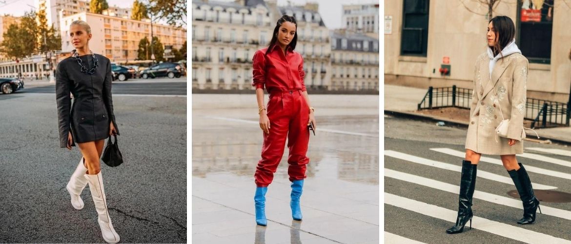 How to stylishly wear high boots in autumn-winter 2023-2024