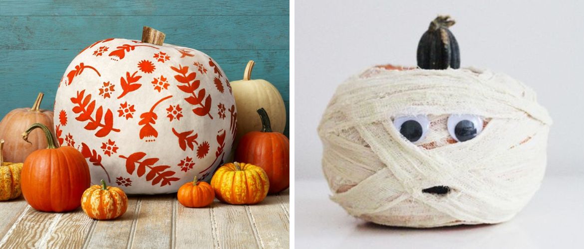 So dekorieren Sie einen Halloween-Kürbis ohne Schnitzen: Kreatives Basteln für Kinder und Erwachsene