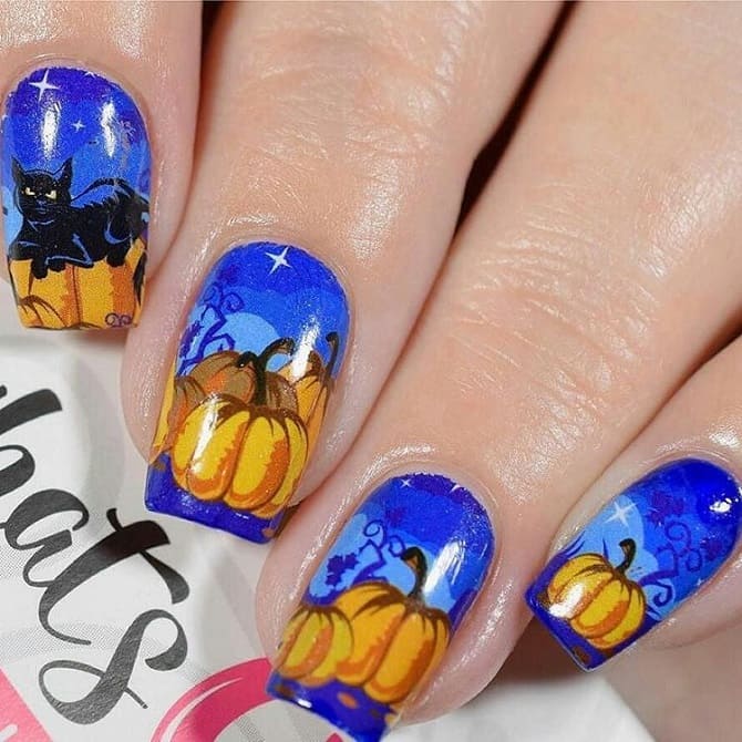 Nail designs for Halloween: the best ideas with photos 13