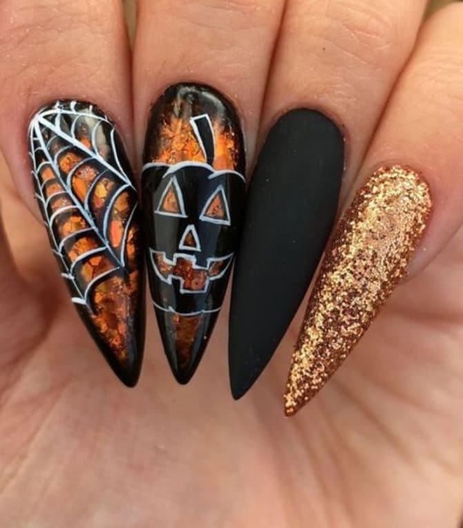 Nail designs for Halloween: the best ideas with photos 15