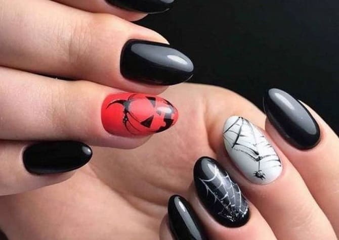 Рисунки на ногтях на Хэллоуин: лучшие идеи с фото 4