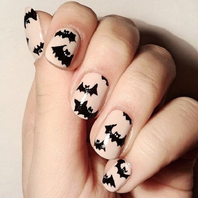 Nail designs for Halloween: the best ideas with photos 7