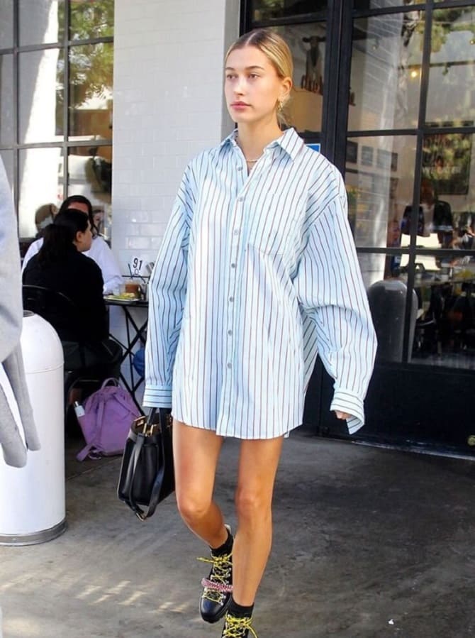 How and with what to wear an oversized shirt: fashion tips 12