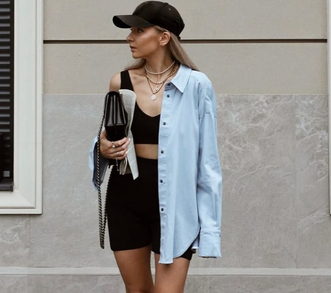 How and with what to wear an oversized shirt: fashion tips 9