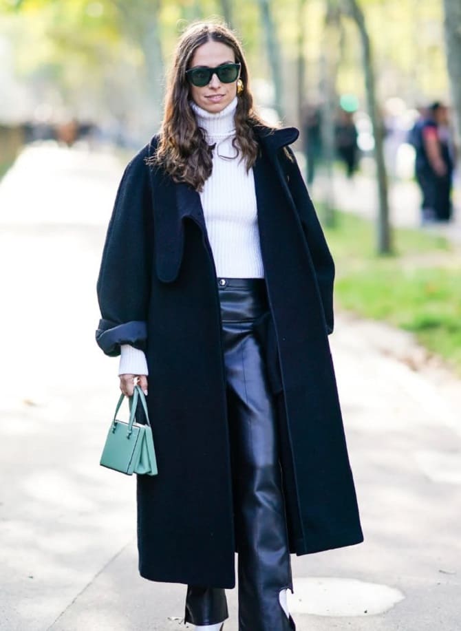 The most fashionable black coats of the cold season 2023-2024 4