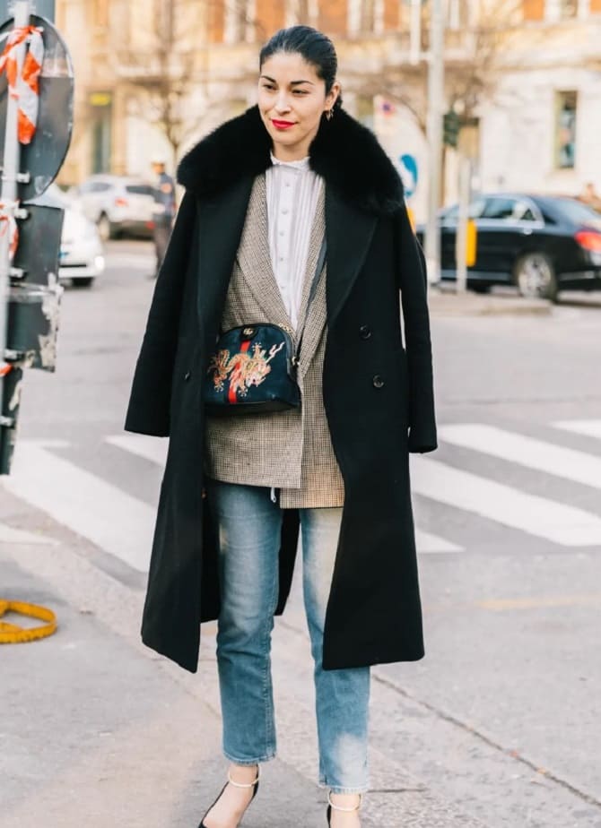 The most fashionable black coats of the cold season 2023-2024 7