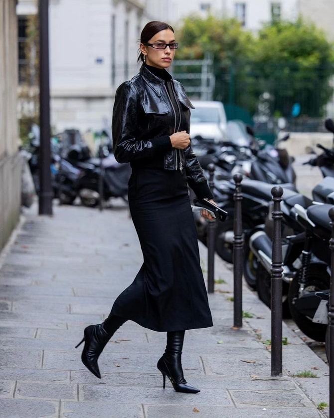 How to stylishly wear high boots in autumn-winter 2023-2024 11