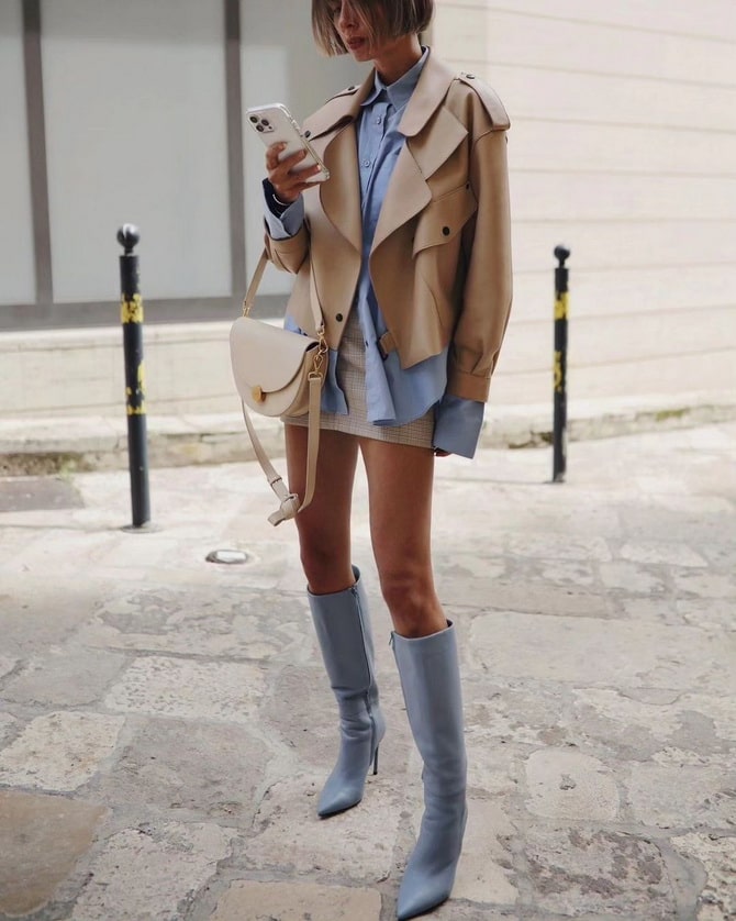 How to stylishly wear high boots in autumn-winter 2023-2024 15
